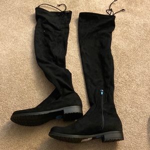 Black Knee High Boots